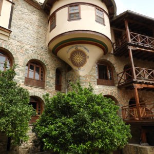 Балкон в монастыре Каракал. Афон