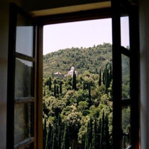 Вид из окна монастырской кельи. Афон